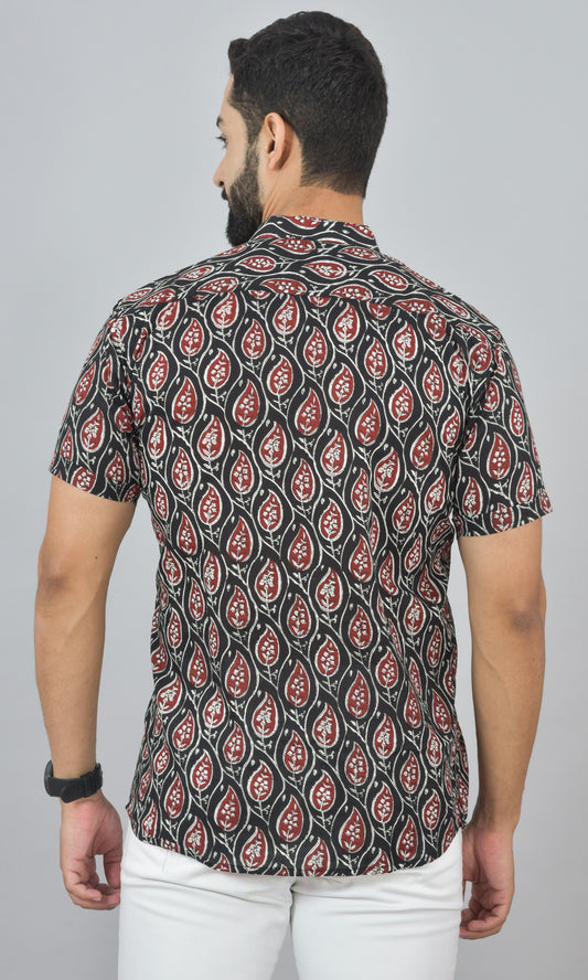 Crimson Leaf Half Short Kurta