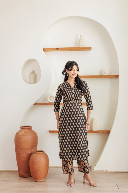 Black Friday Kurti with Plazzo Pants Family