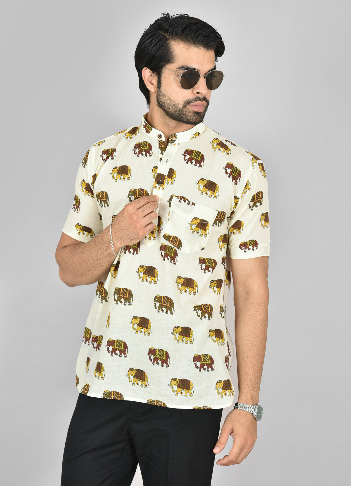 Rajasthan Kumki Short Sleeves Kurta