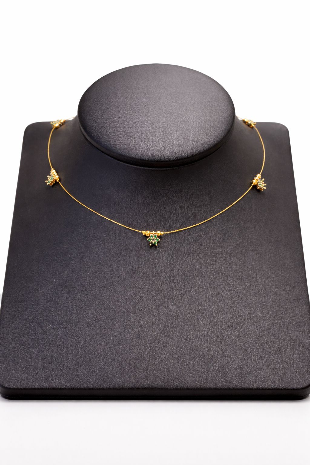 Green Floral Invisible Necklace