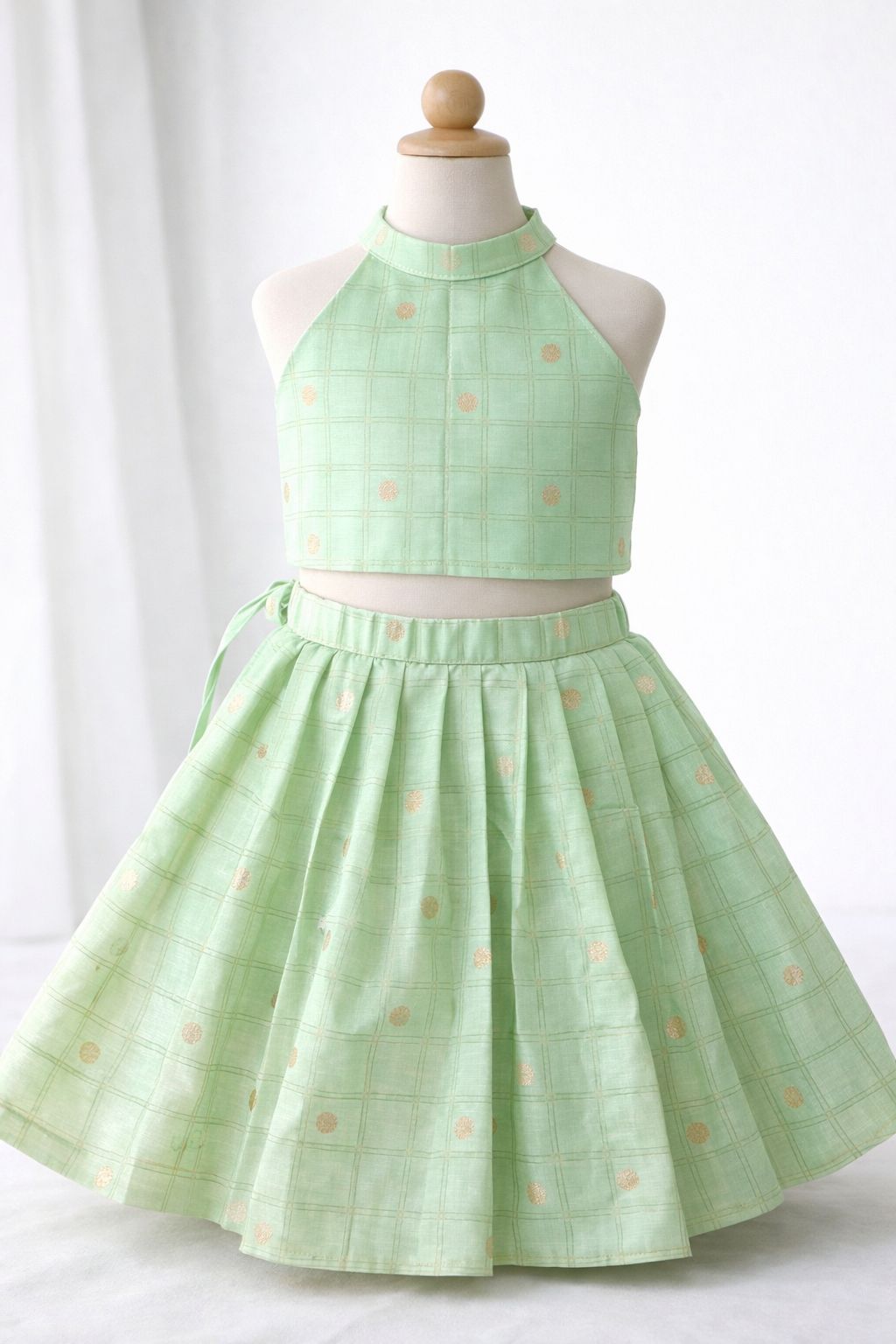 Pastel Green Skirt and Top