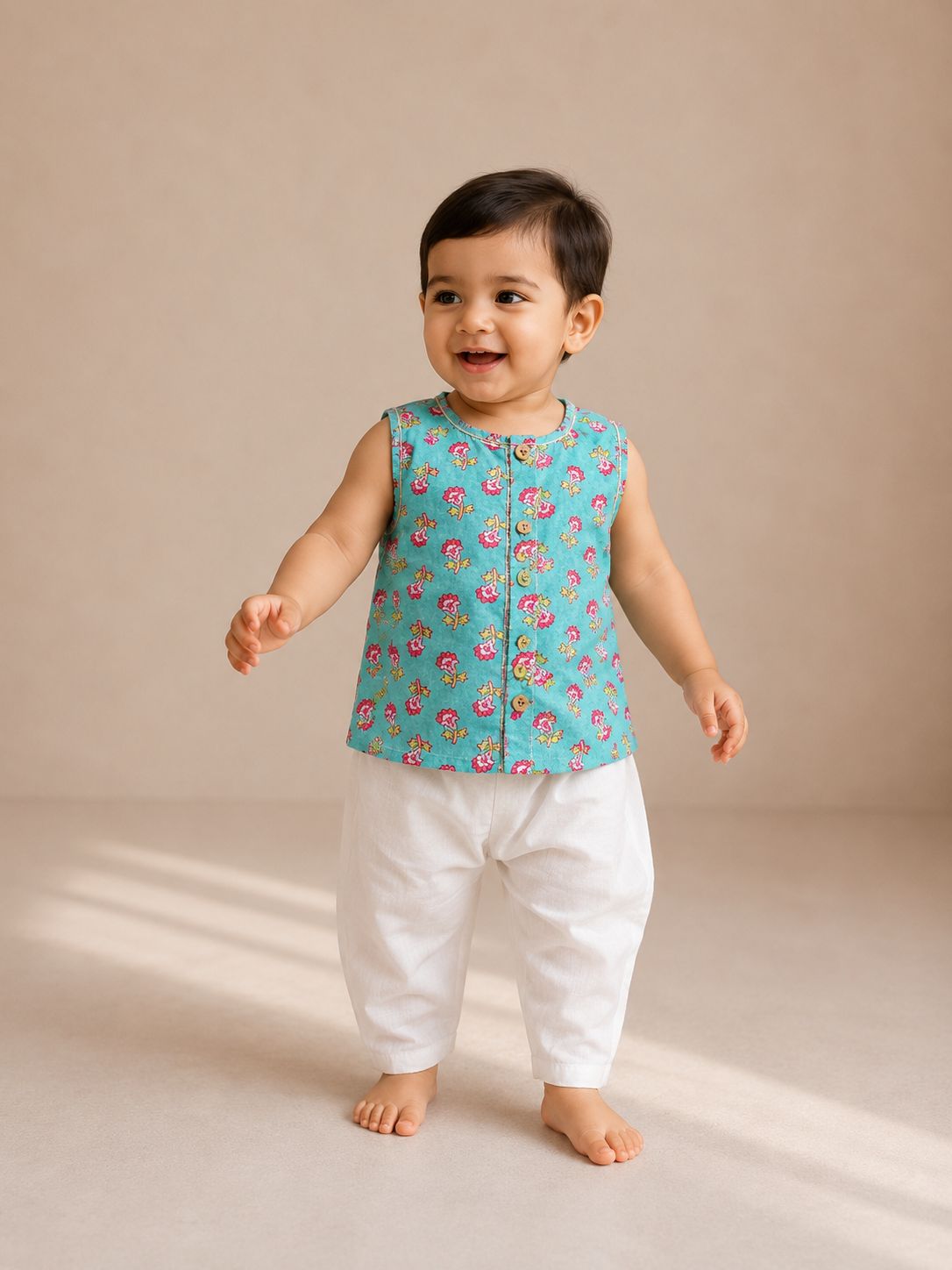 Mint Rose Kurta Set