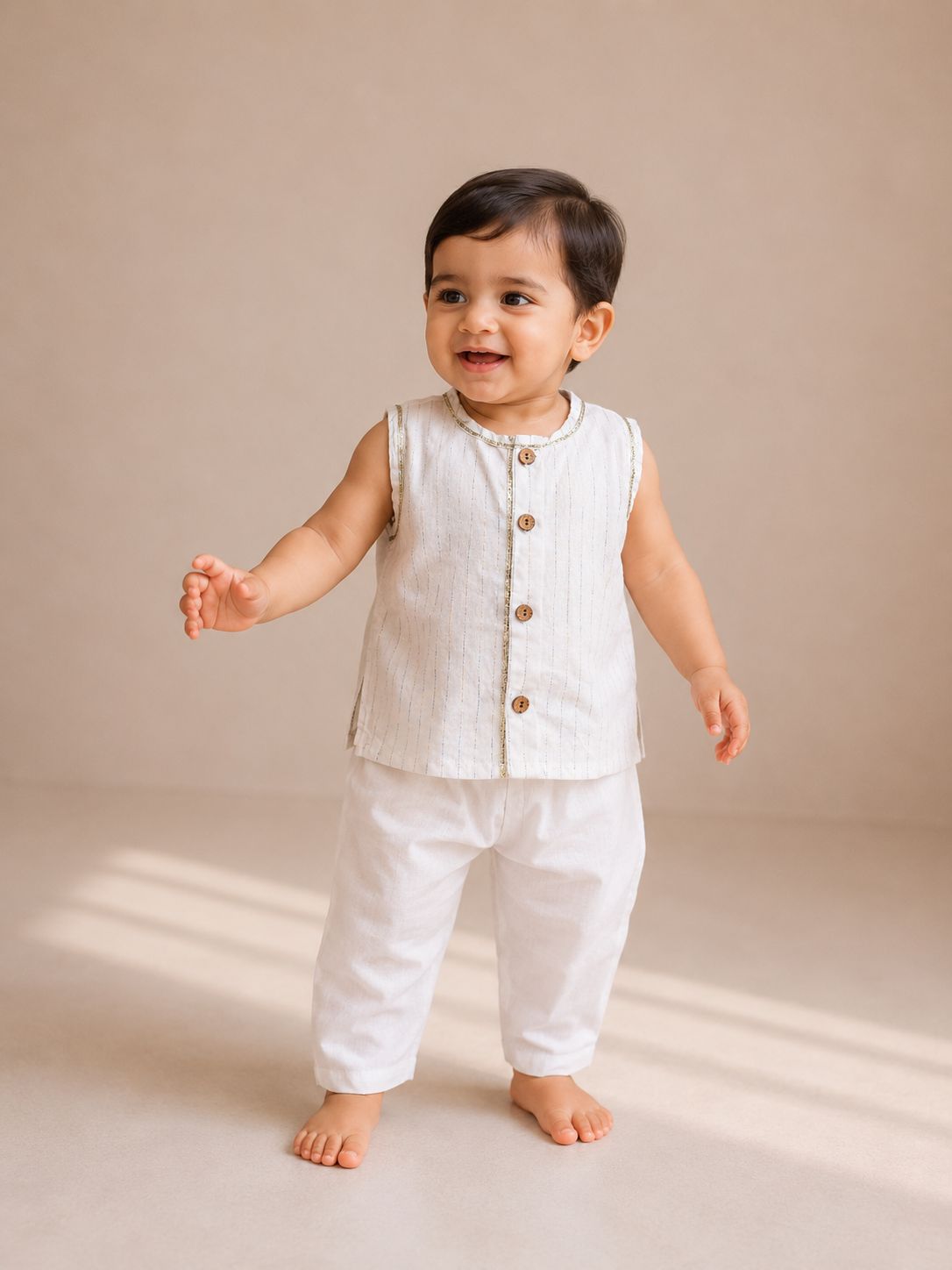 Snow Stripe Kurta Set