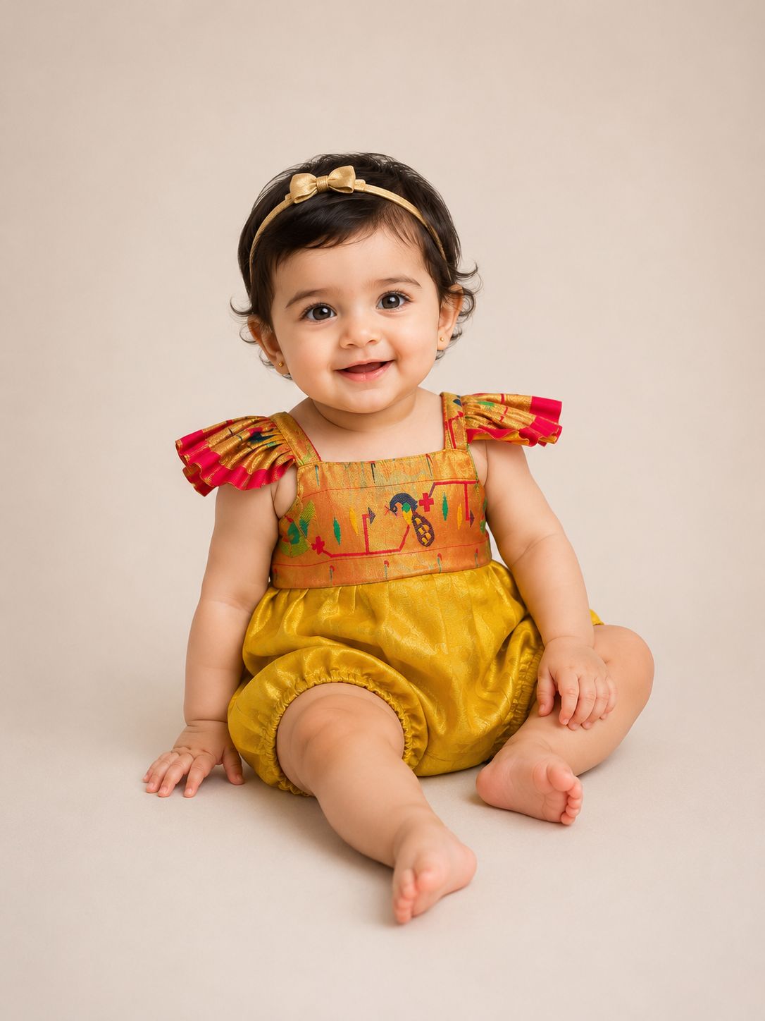 Yellow Tissue Romper