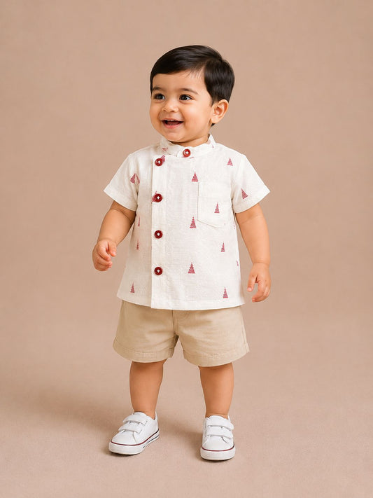 Ivory Pyramid Shirt