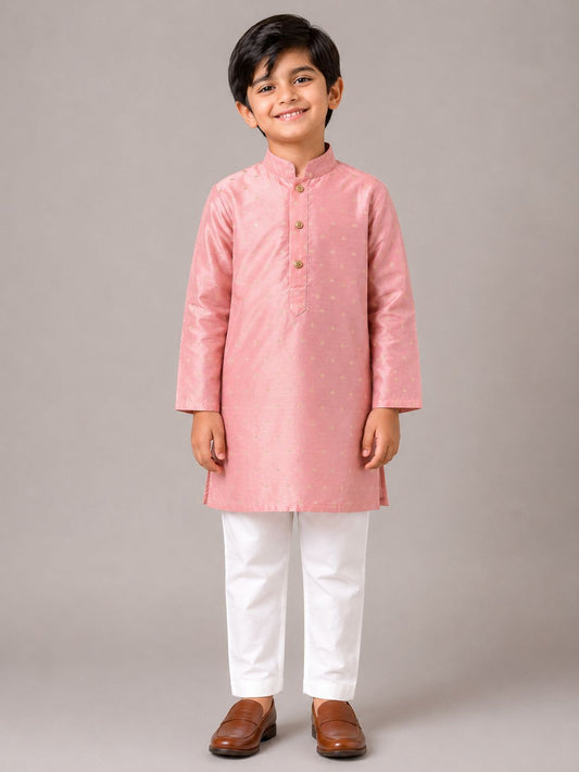 Blush Pink Butta Kurta Pyjama