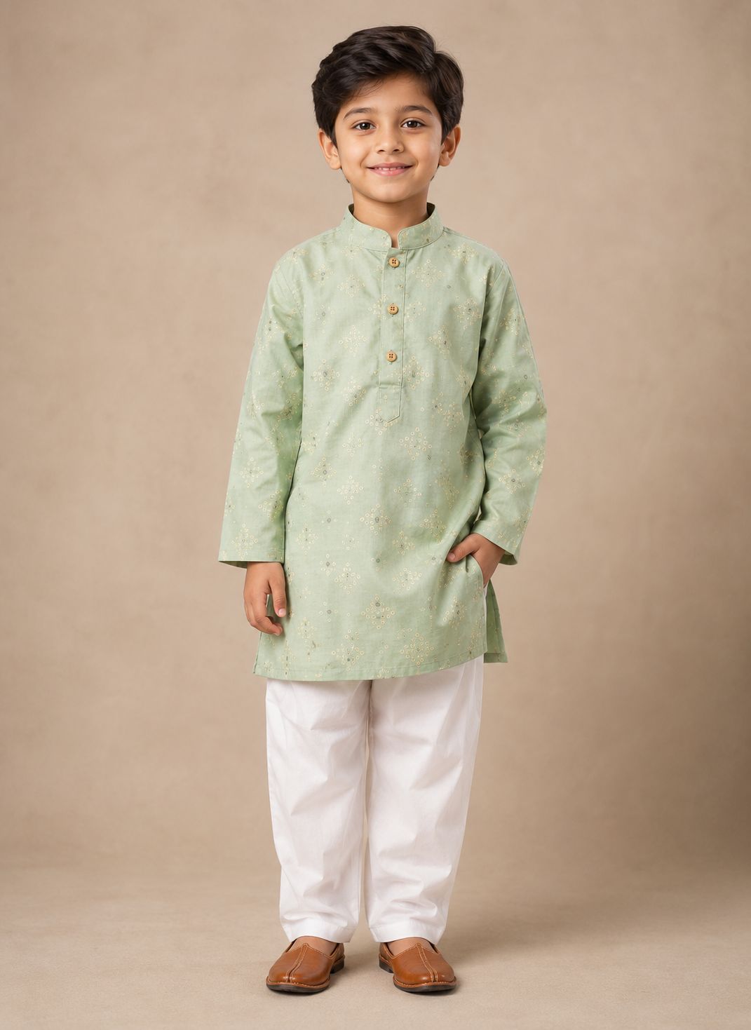 Seafoam Butti Kurta Pyjama