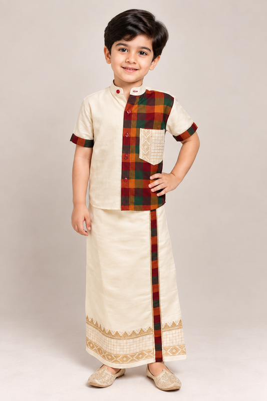 Navarasa Kurta Vesti Set