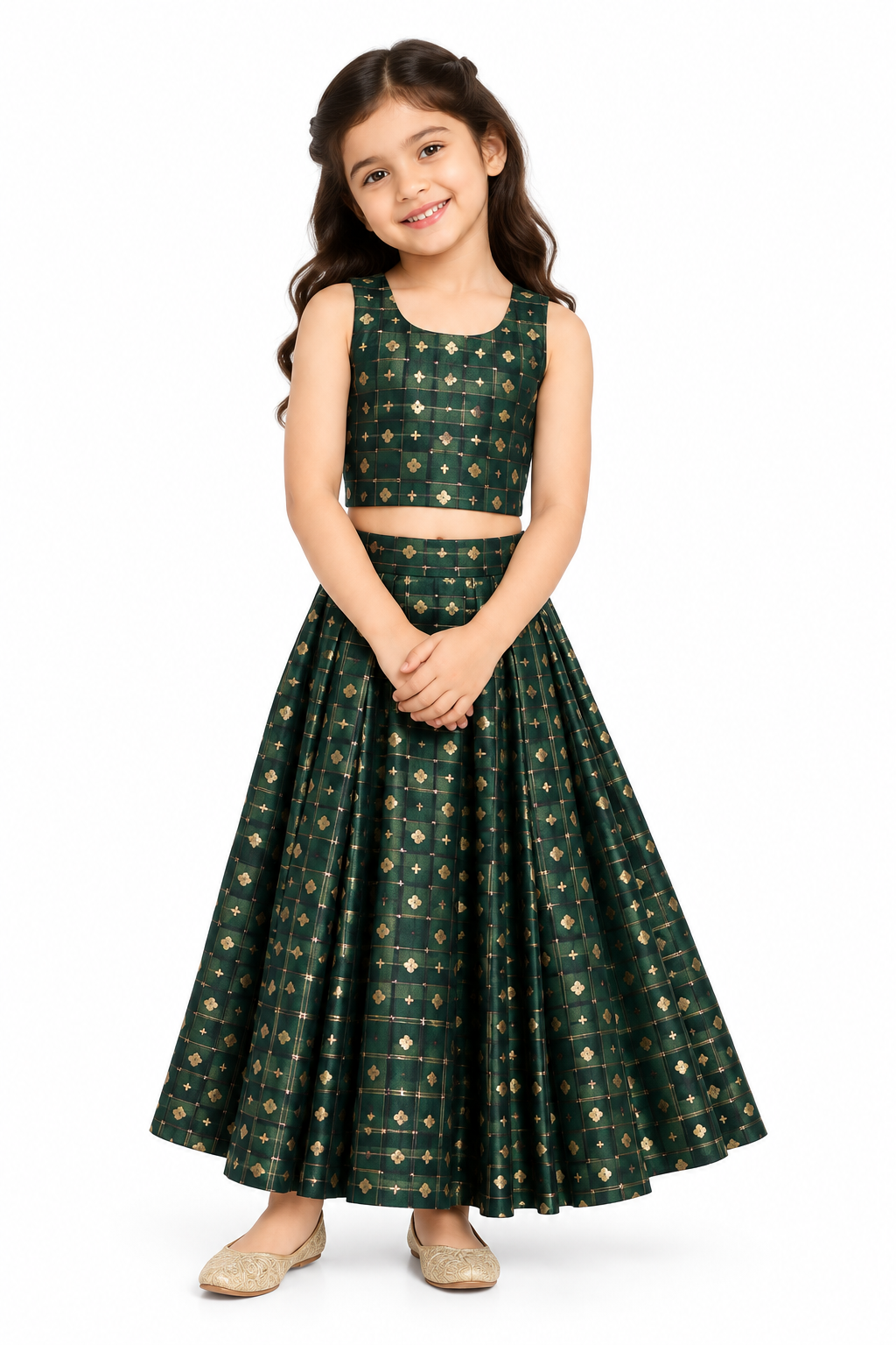 Maragatha Kattam Pavadai Set