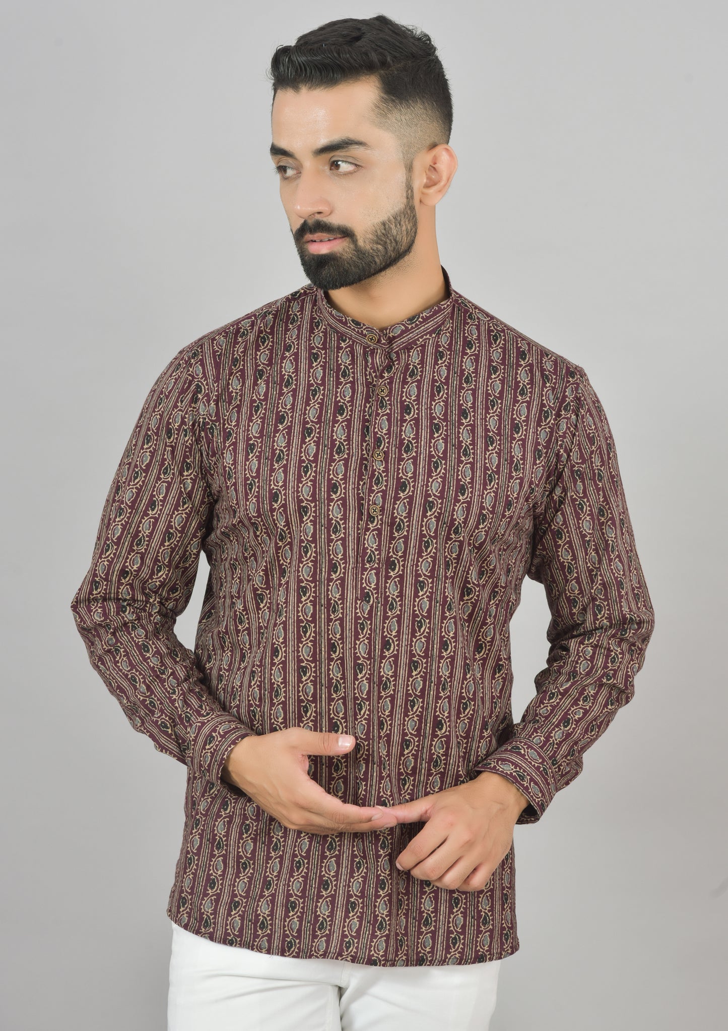 Maroon Venus Short Kurta