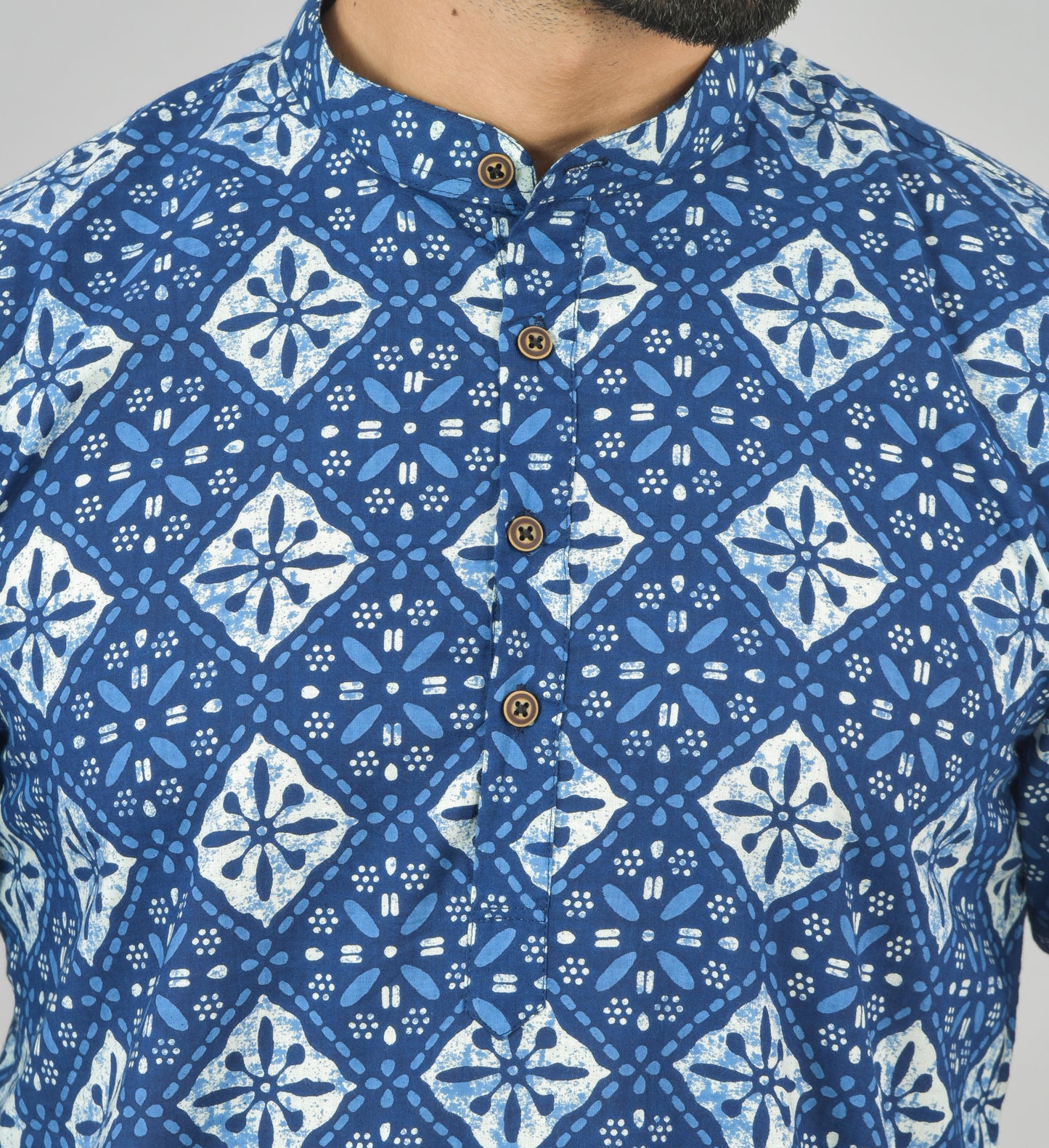 Dirham Moroccan Geometric Short Kurta