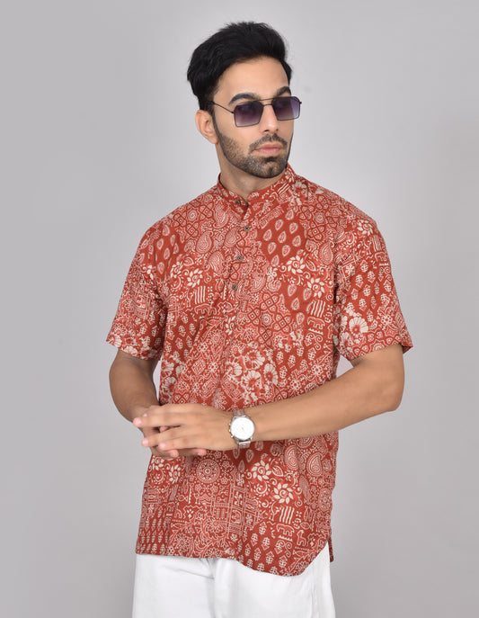 Kadha Oviyam Short Sleeves Kurta
