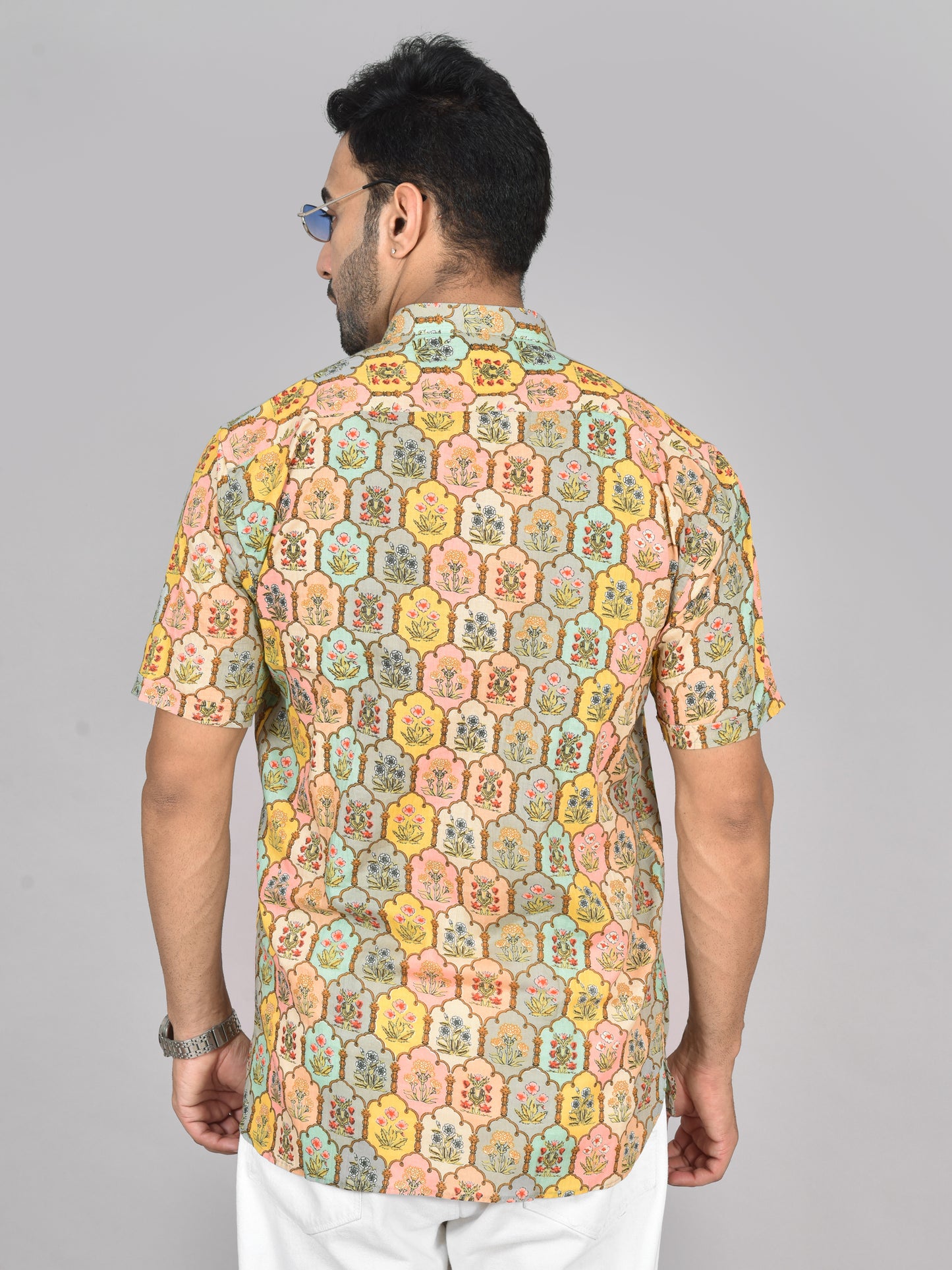 Cotton Candy Taj Mahal Short Sleeves Kurta