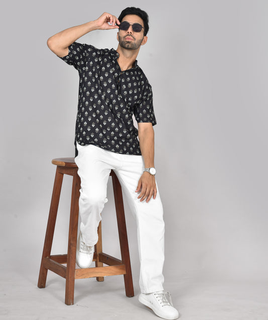 Karupu Rosa Short Sleeves Kurta