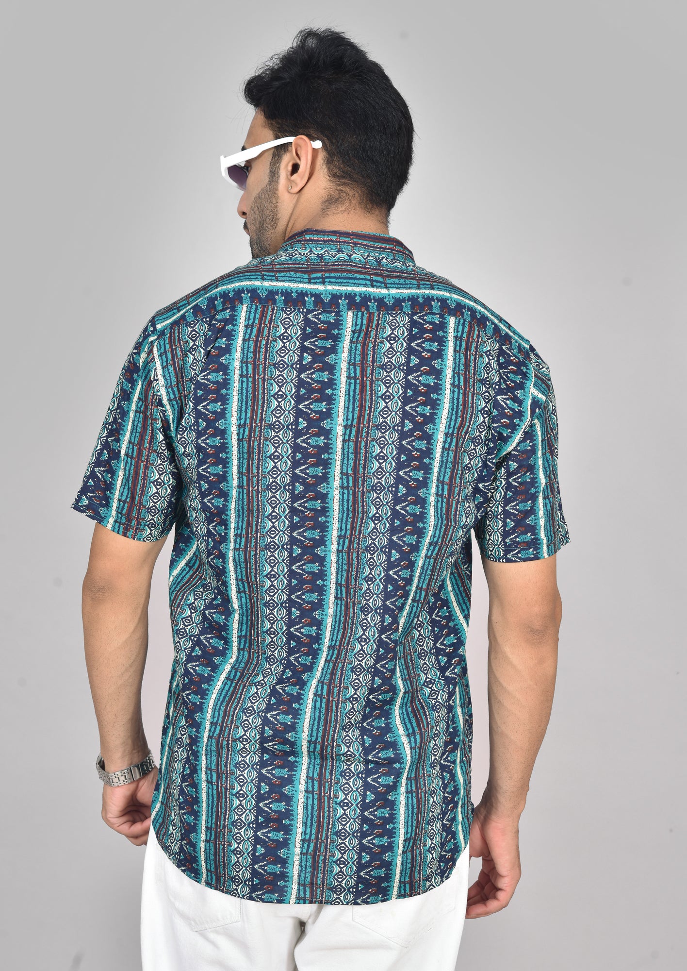 Blue Coral Short Sleeves Kurta