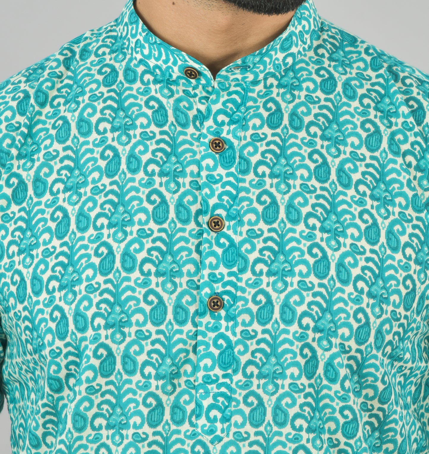 Turquoise Mango  Short Kurta