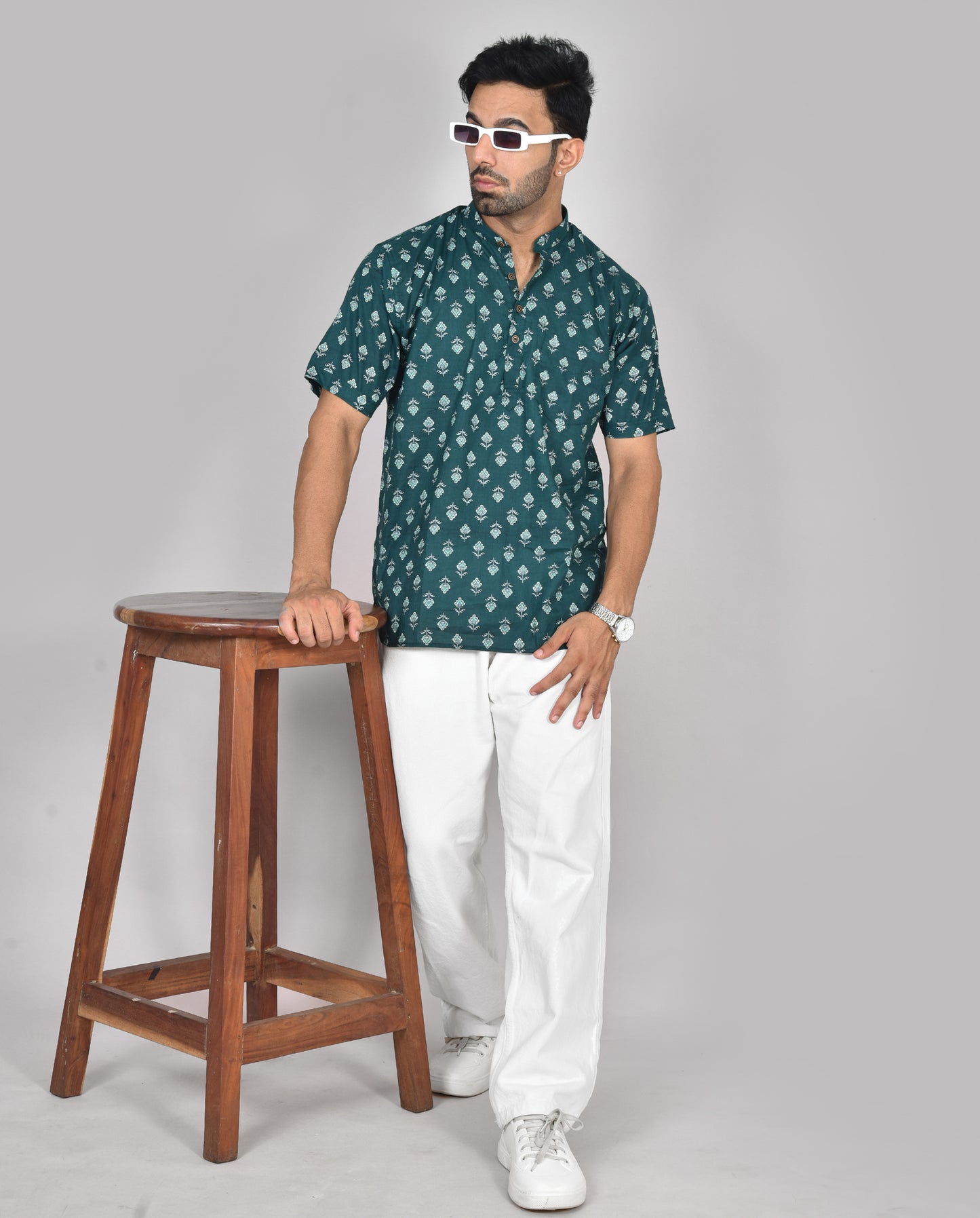 Forest Thulasi Short Sleeves Kurta
