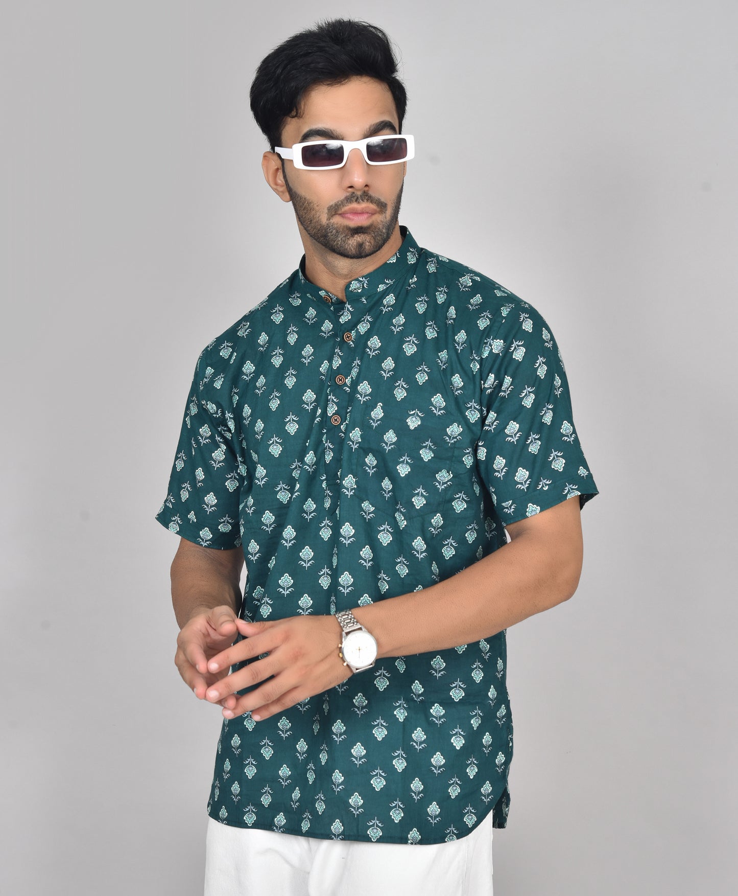 Forest Thulasi Short Sleeves Kurta