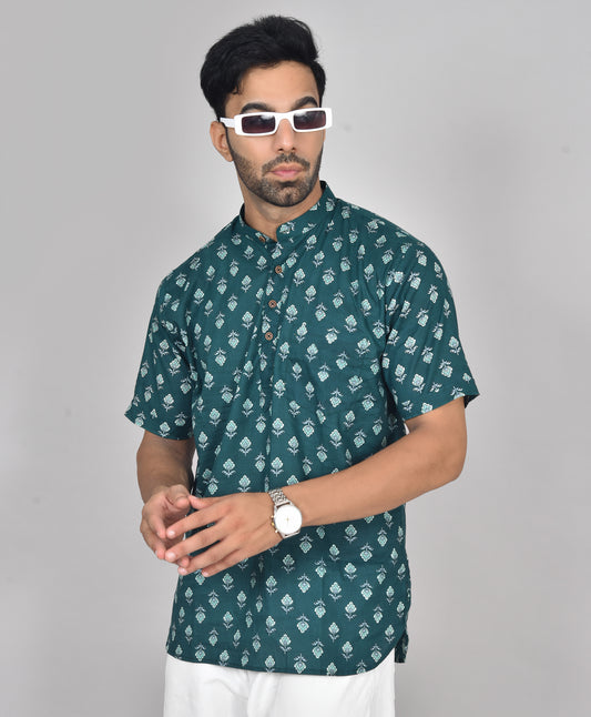 Forest Thulasi Short Sleeves Kurta