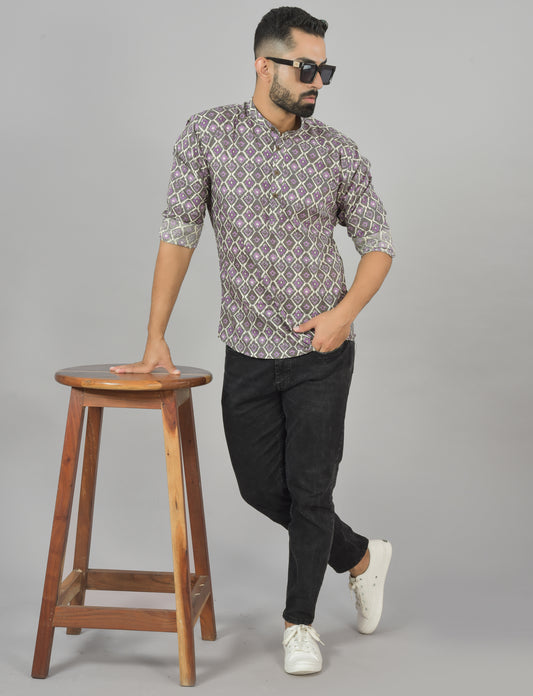 Grey Ootha Vairum Short Kurta