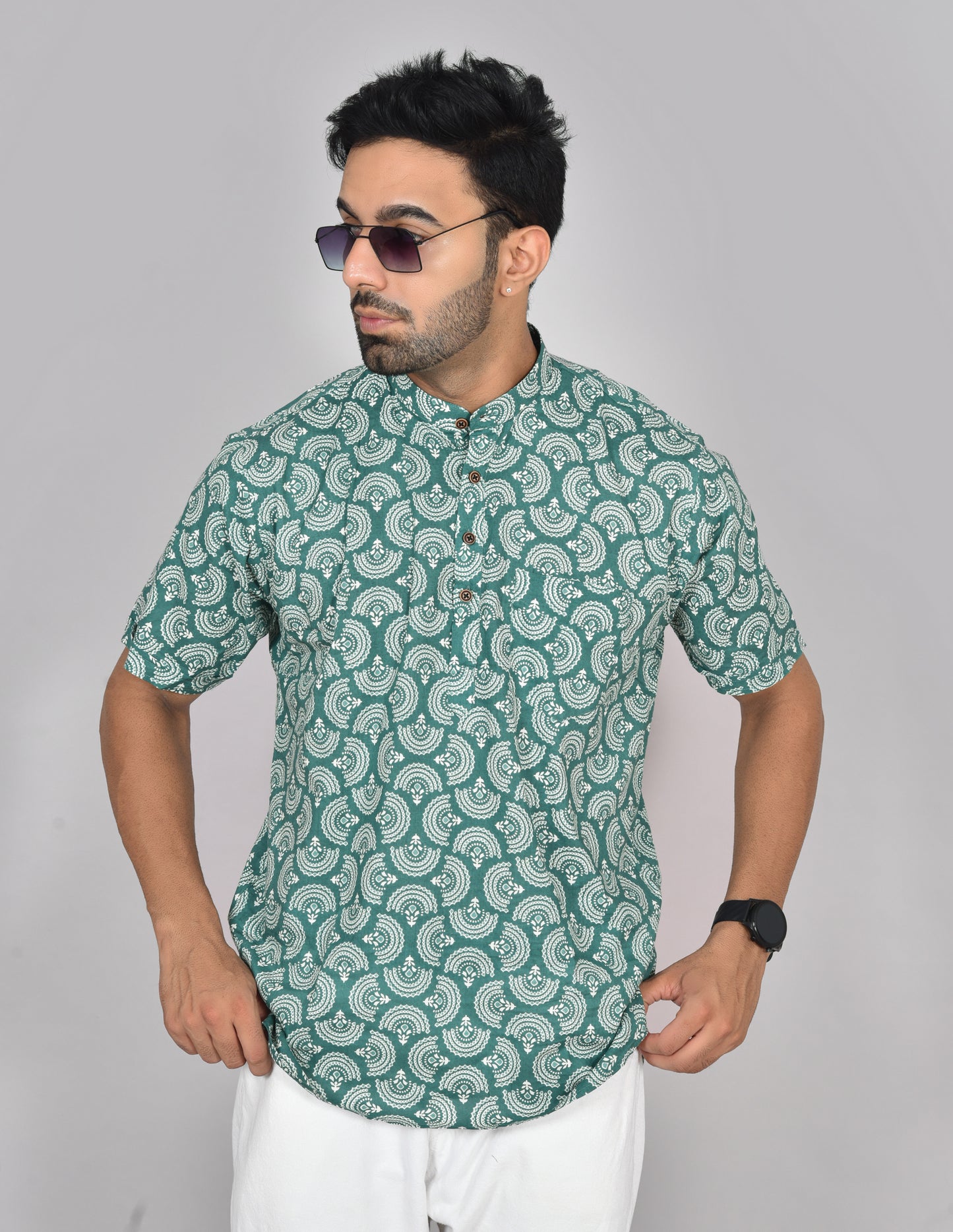 Pachai Mayil Short Sleeves Kurta