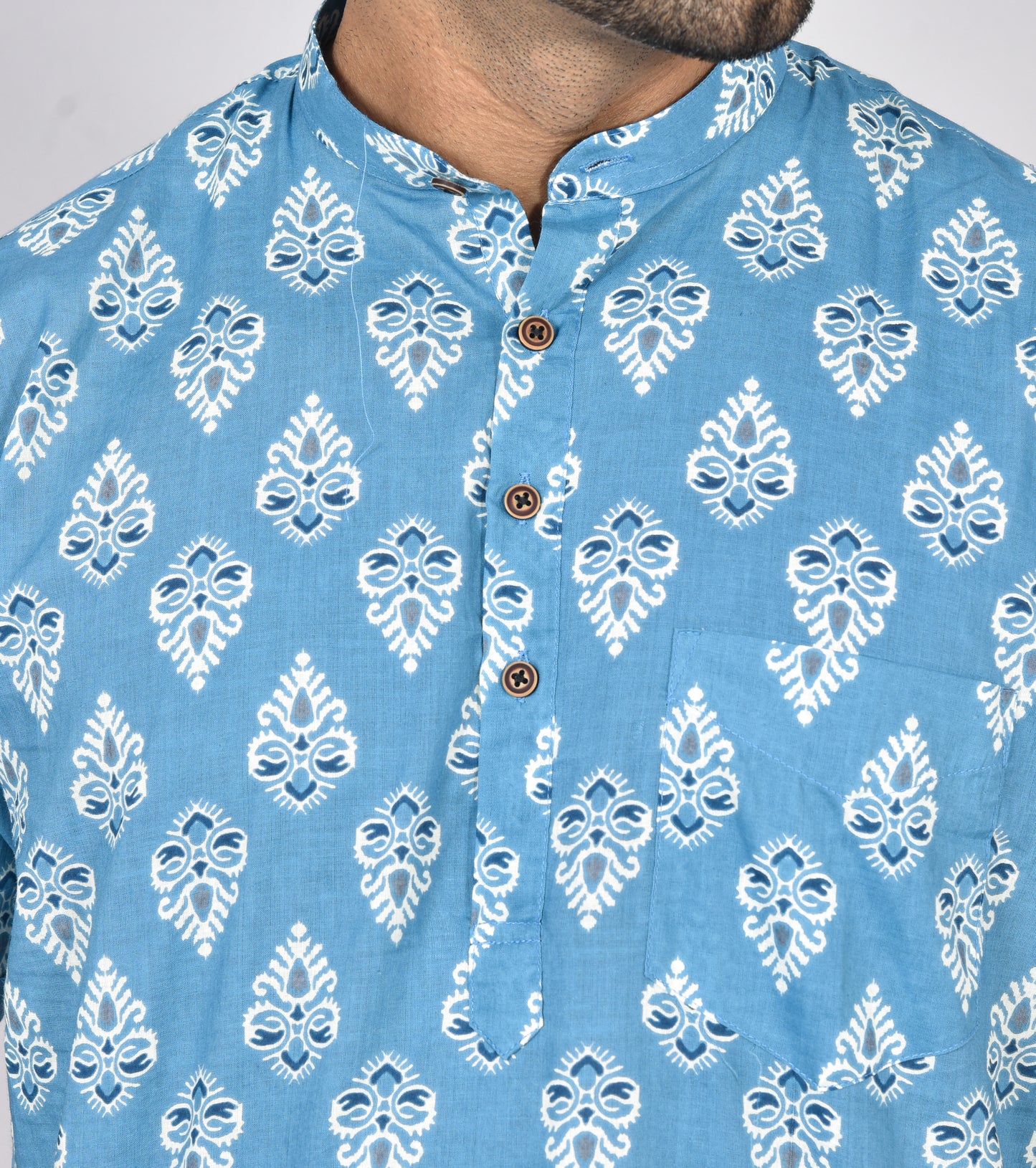 Neelampadam Short Sleeves Kurta