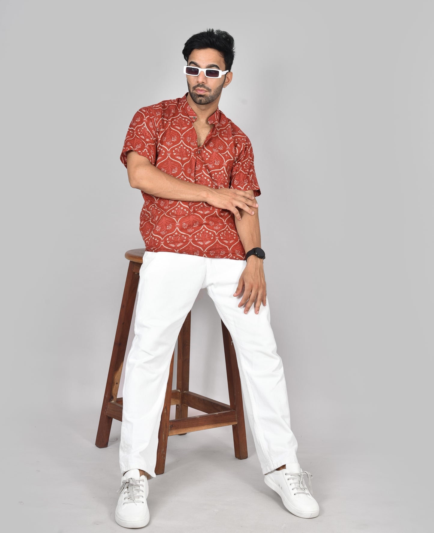 Sivapukodi Short Sleeves Kurta