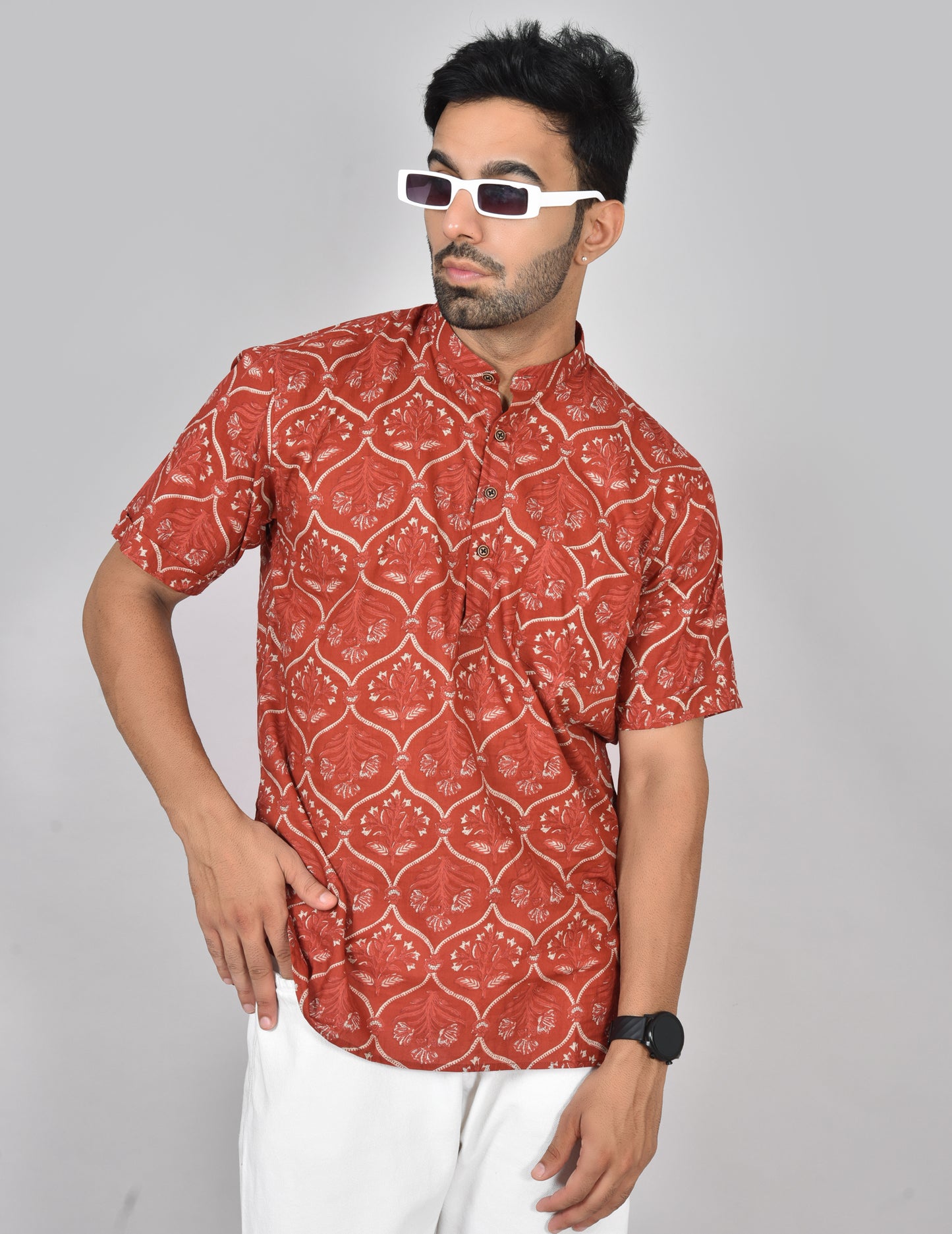 Sivapukodi Short Sleeves Kurta