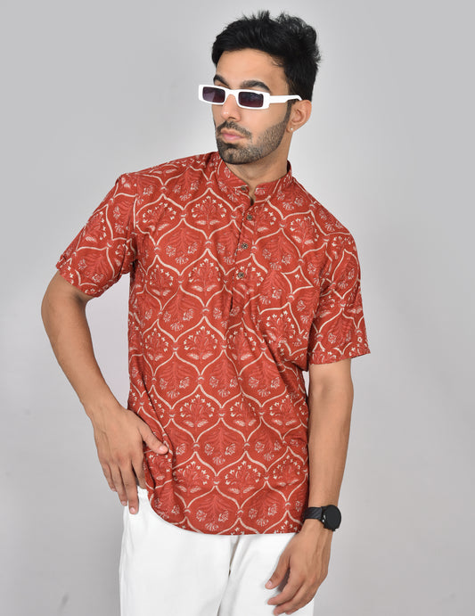 Sivapukodi Short Sleeves Kurta