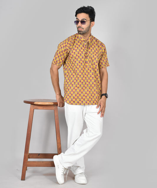 Suriya Gandhi Short Sleeves Kurta