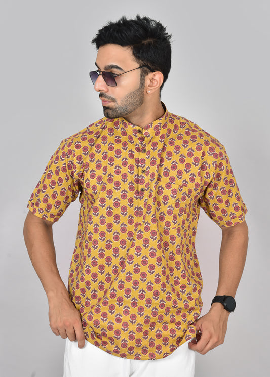 Suriya Gandhi Short Sleeves Kurta