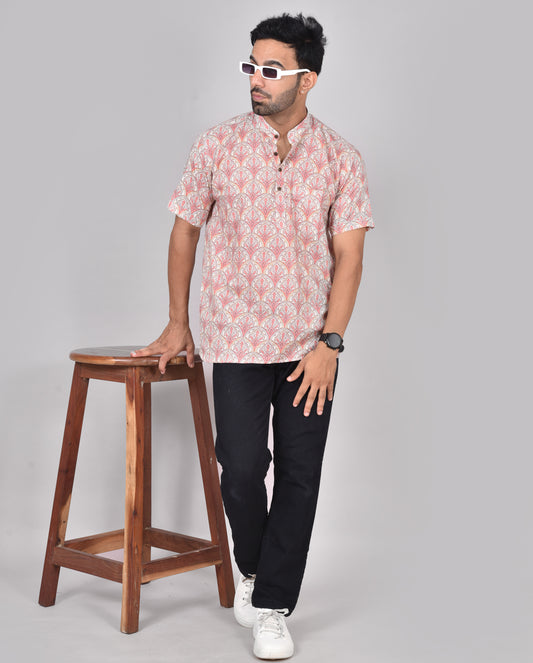 Jharokha Malar Short Sleeves Kurta