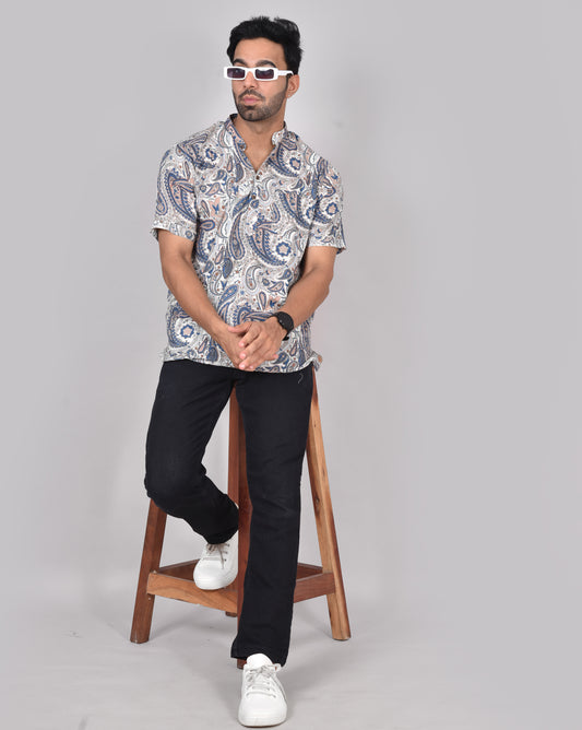 Neelam Mann Kolam Short Sleeves Kurta