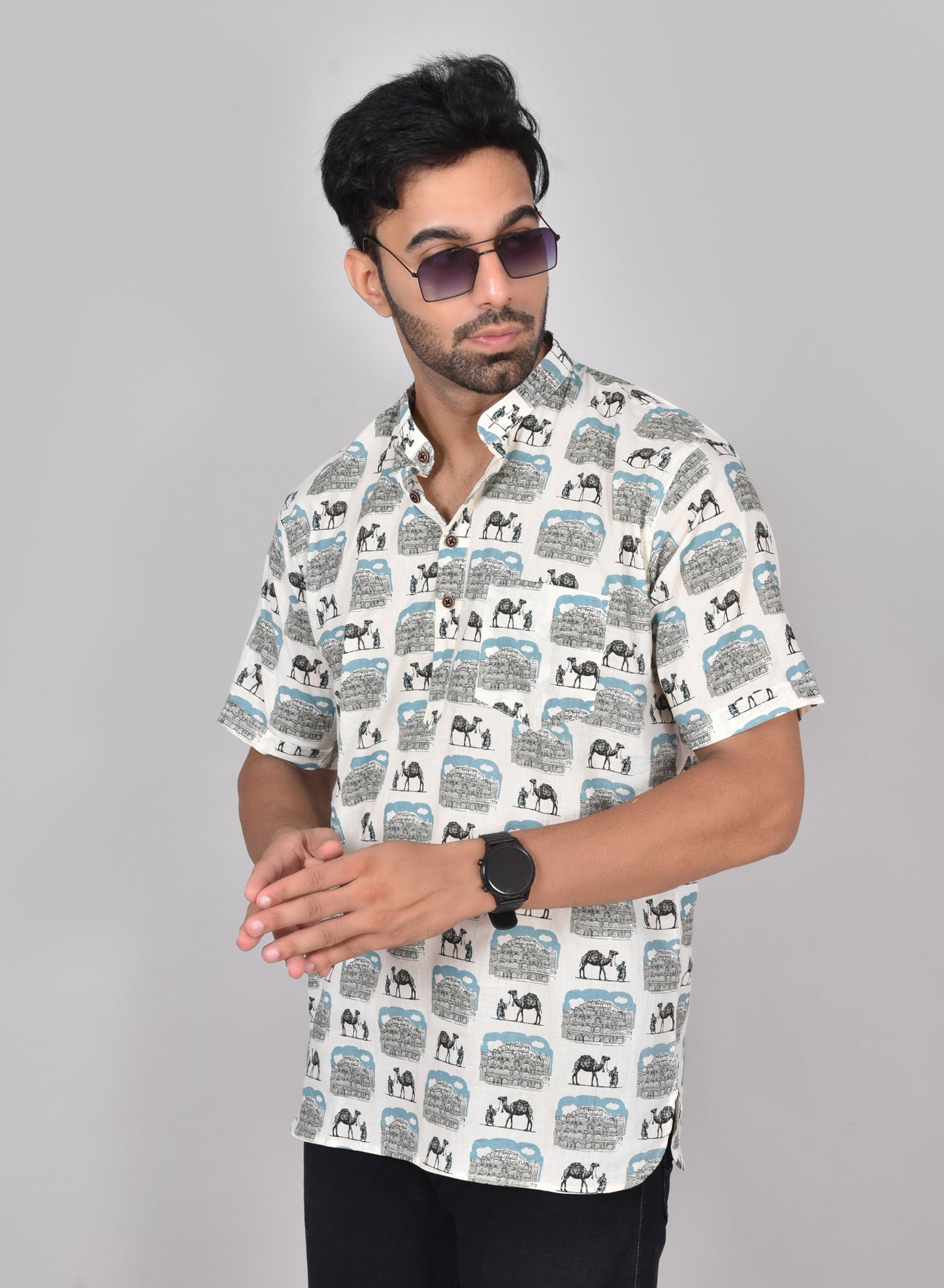 Hawa Mahal Short Sleeves Kurta