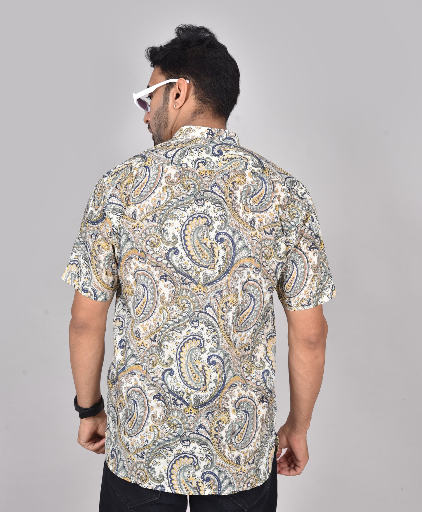 Yellow Kalga Short Sleeves Kurta