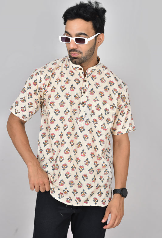 Ponn Malar Short Sleeves Kurta