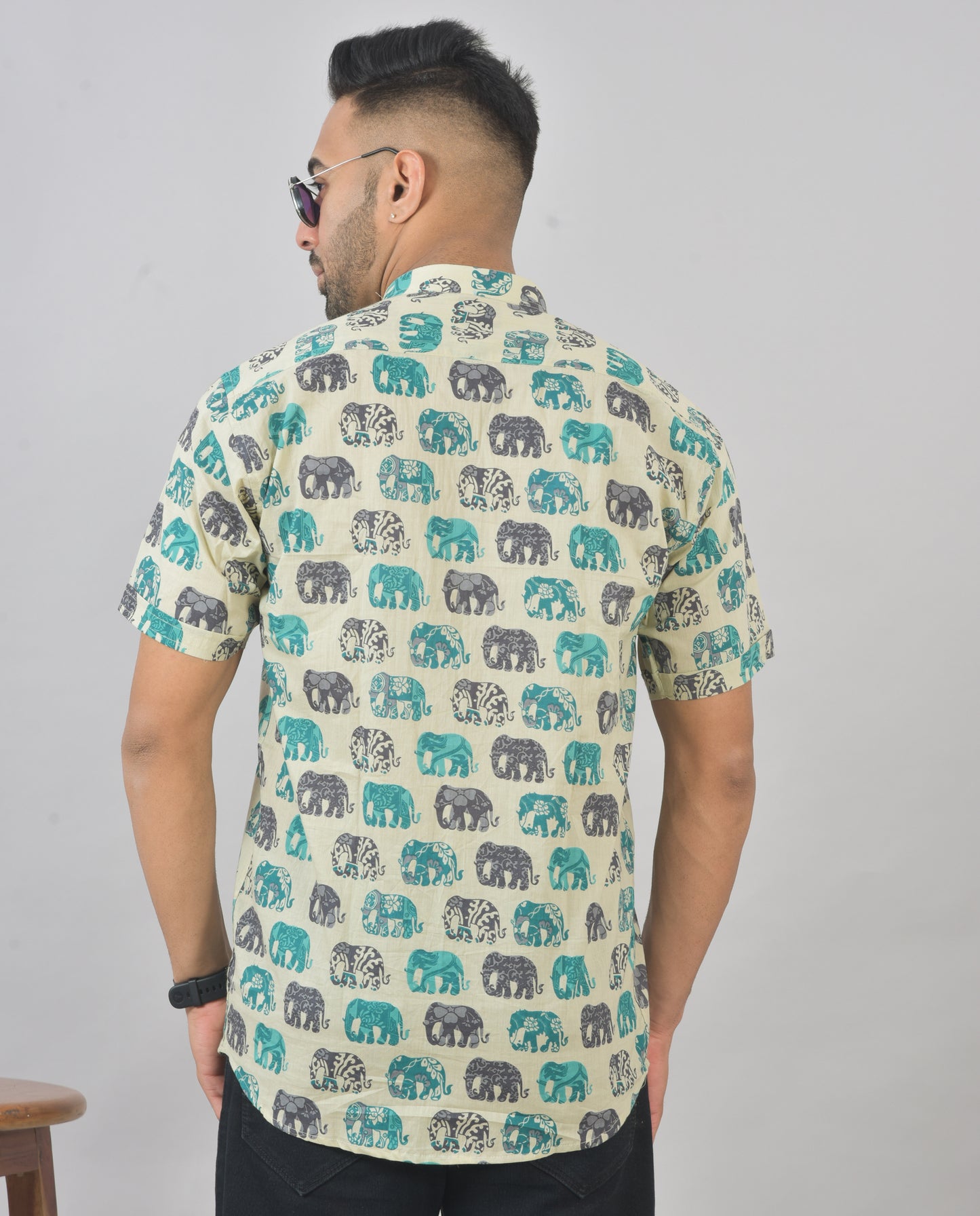 Tiffany Blue Yaanai Short Sleeves Kurta