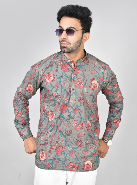 Blue Osaka Long Sleeves Kurta