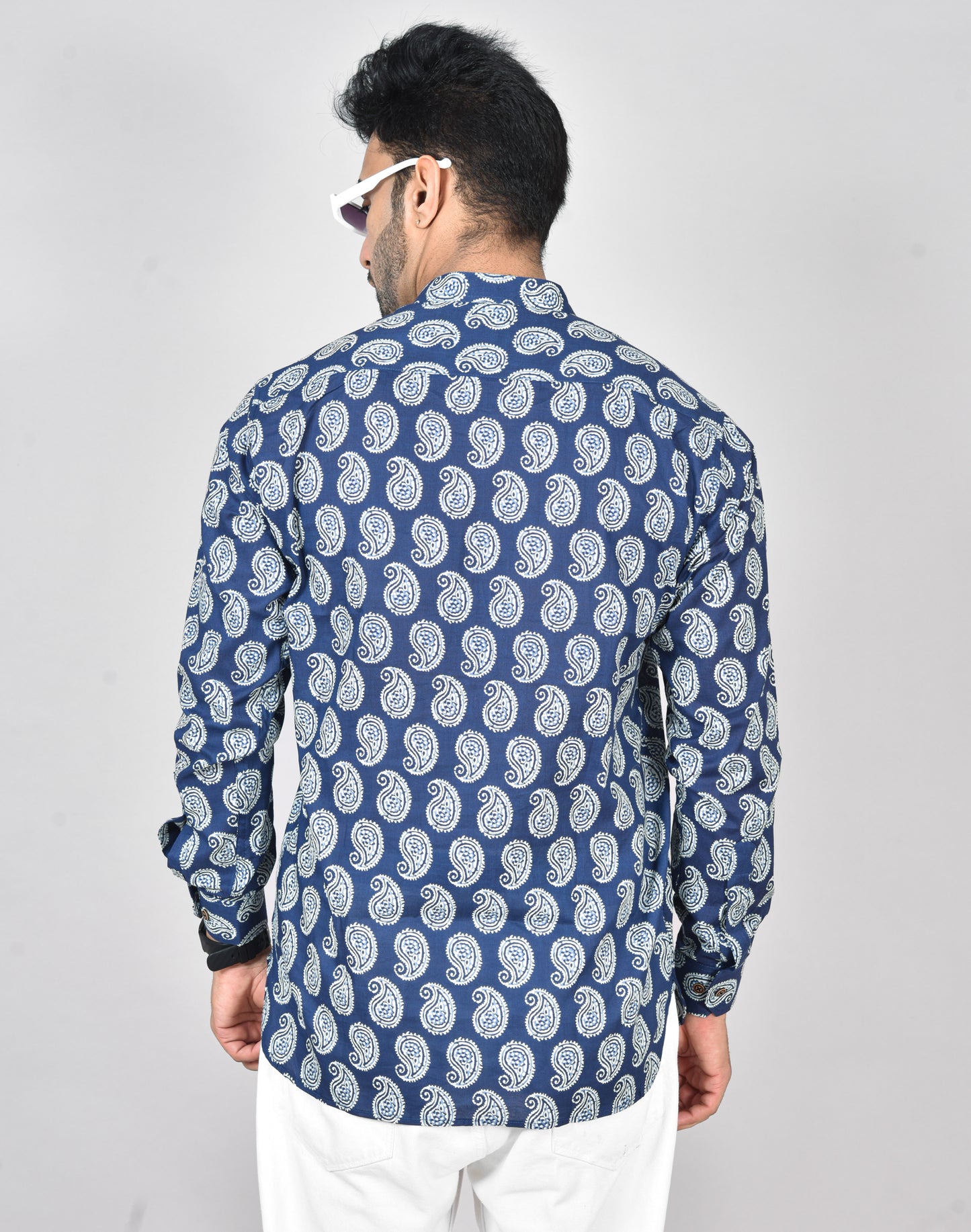 Blue Vrinda Long Sleeves Kurta