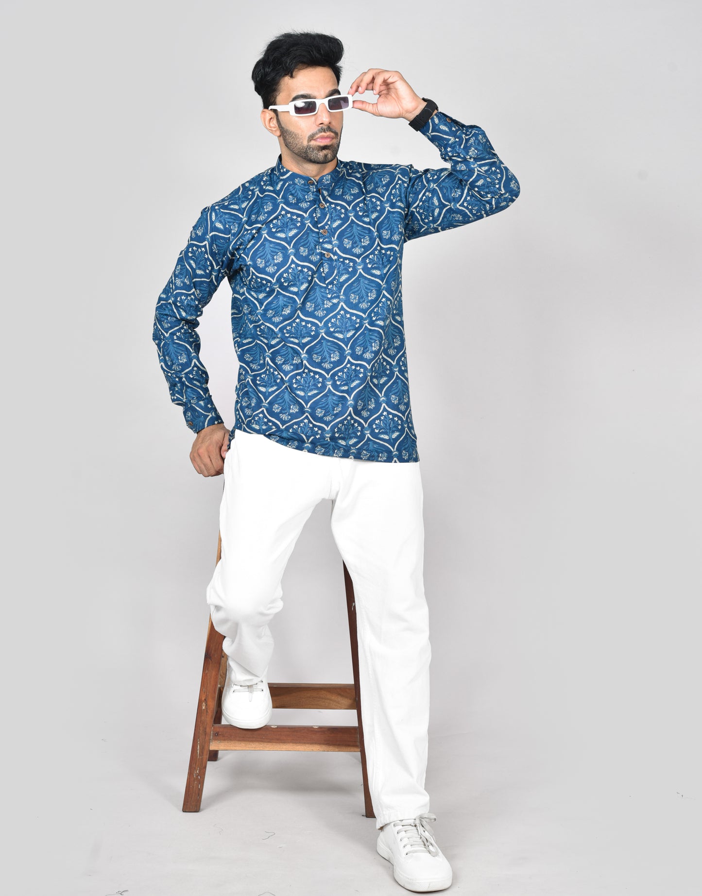 Neelakodi Long Sleeves Kurta