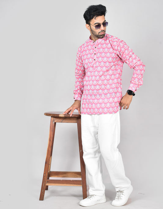 Pinky Patta Long Sleeves Kurta