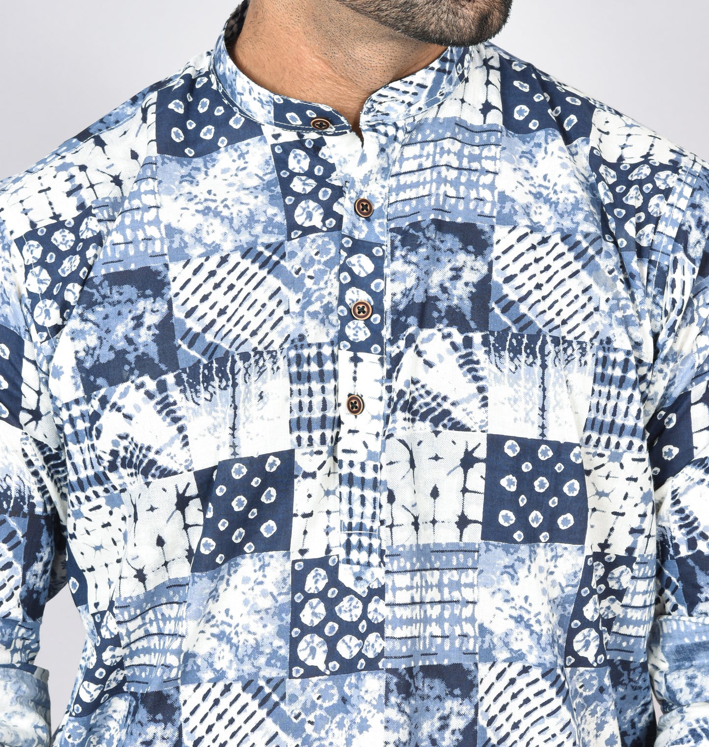 SkyDye Patta Long Sleeves Kurta