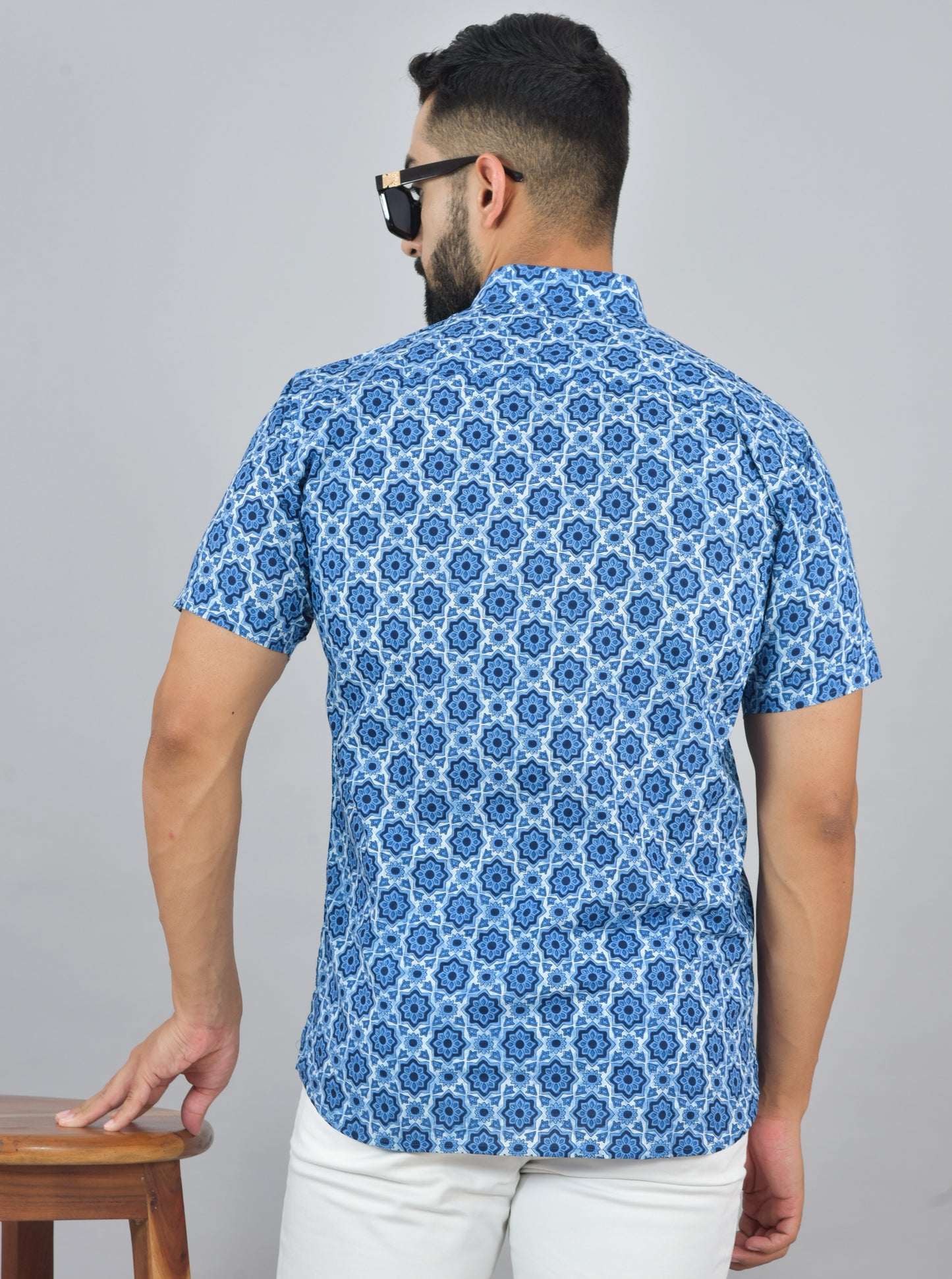 Indigo Star Short Sleeve Kurta