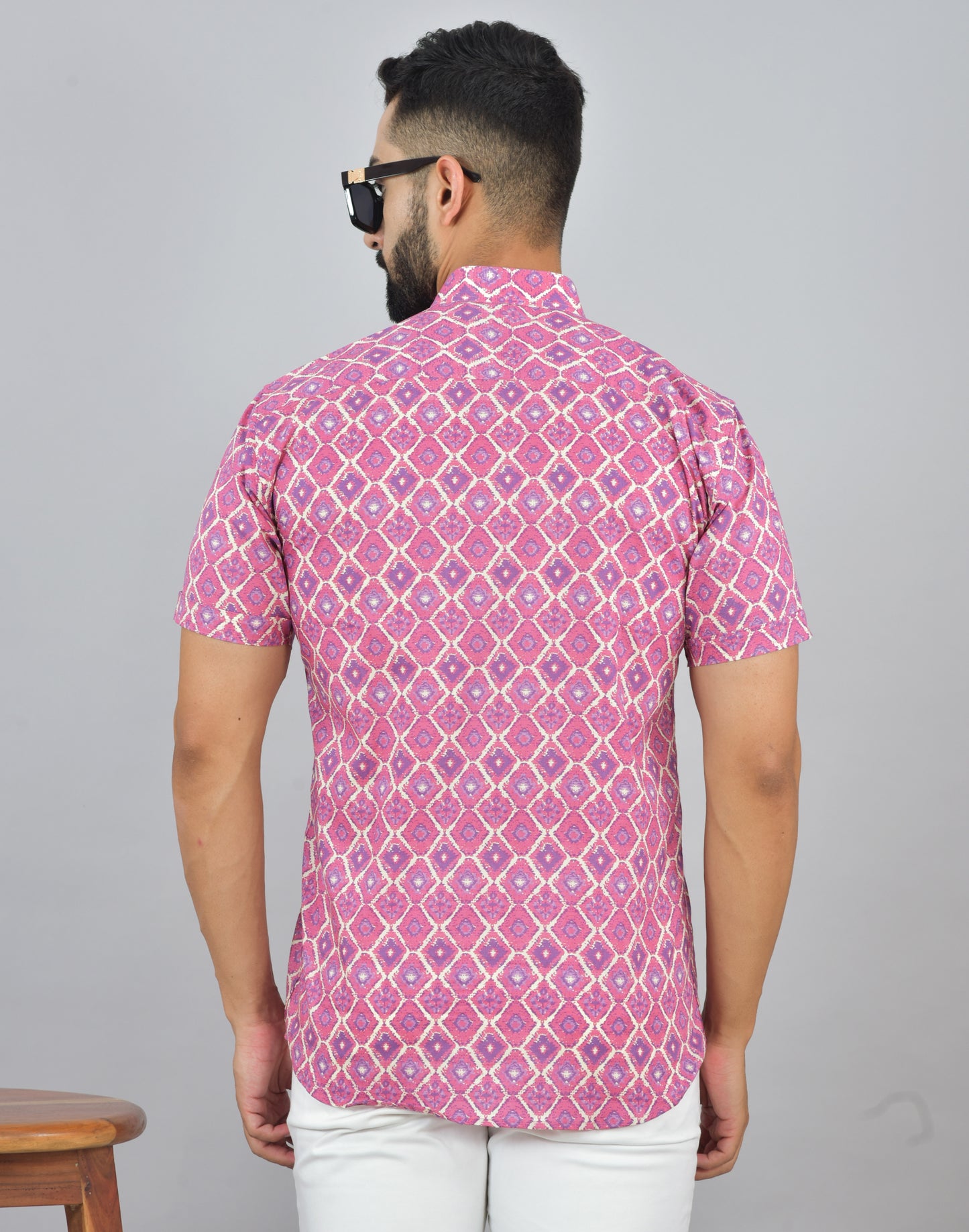 Pink Ootha Short Sleeve Kurta