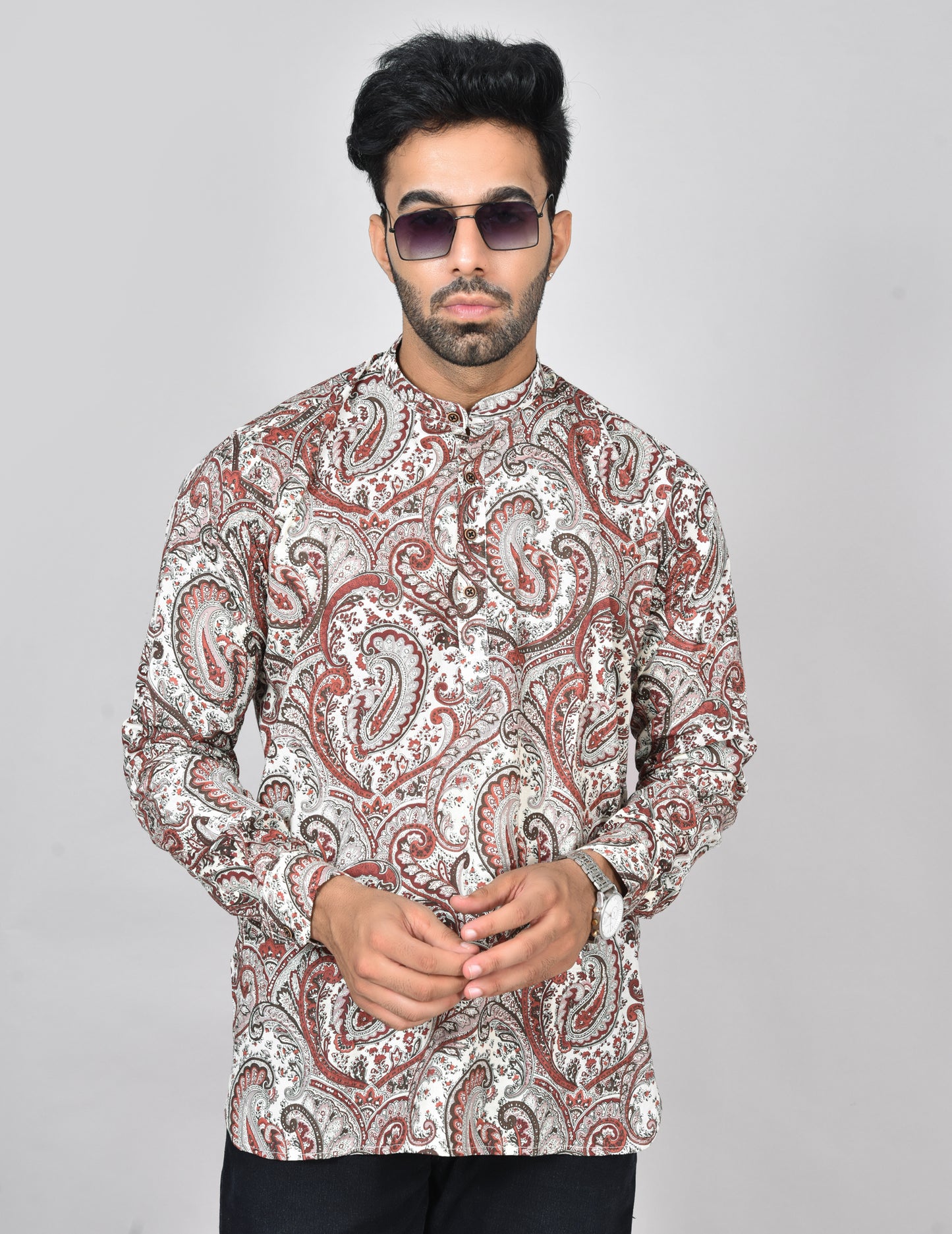 Semmann Paisley Long Sleeves Kurta