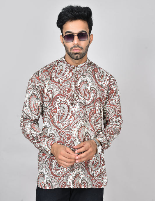 Semmann Paisley Long Sleeves Kurta