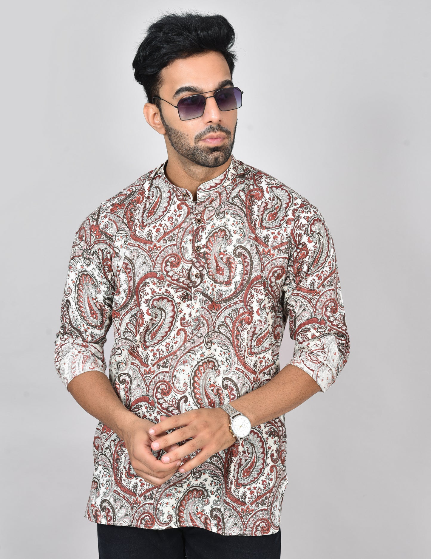 Semmann Paisley Long Sleeves Kurta