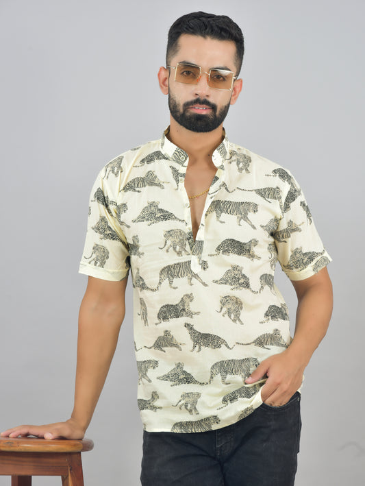 சிறுத்தை புலி Short Sleeve Kurta