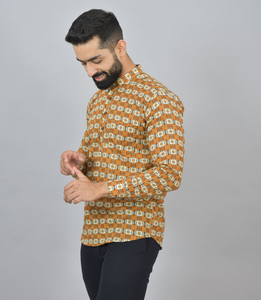 Mandarin Orange Short Kurta