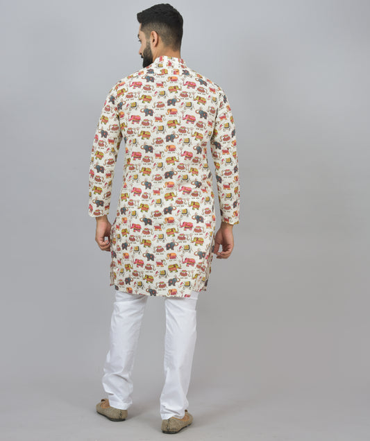 Rajasthan Elephant Long Kurta